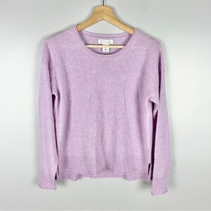 RACHEL ZOE 100% Cashmere 2 Ply Sweater Size Small Purple Crew Neck